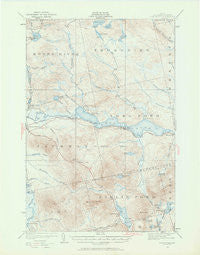 Long Pond Maine Historical topographic map, 1:62500 scale, 15 X 15 Minute, Year 1922