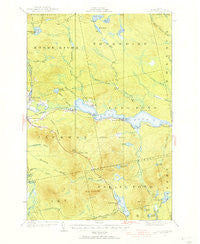 Long Pond Maine Historical topographic map, 1:62500 scale, 15 X 15 Minute, Year 1922