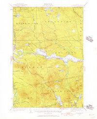 Long Pond Maine Historical topographic map, 1:62500 scale, 15 X 15 Minute, Year 1922