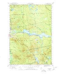 Long Pond Maine Historical topographic map, 1:62500 scale, 15 X 15 Minute, Year 1922