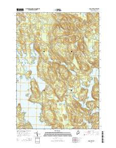Long Lake Maine Current topographic map, 1:24000 scale, 7.5 X 7.5 Minute, Year 2014