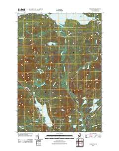 Long Pond Maine Historical topographic map, 1:24000 scale, 7.5 X 7.5 Minute, Year 2011