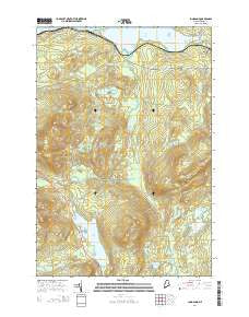 Long Pond Maine Current topographic map, 1:24000 scale, 7.5 X 7.5 Minute, Year 2014