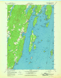 Louds Island Maine Historical topographic map, 1:24000 scale, 7.5 X 7.5 Minute, Year 1955
