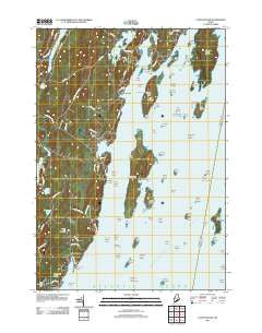 Louds Island Maine Historical topographic map, 1:24000 scale, 7.5 X 7.5 Minute, Year 2011