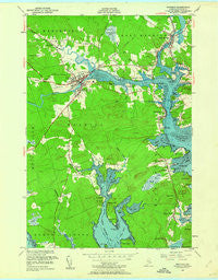 Machias Maine Historical topographic map, 1:24000 scale, 7.5 X 7.5 Minute, Year 1949