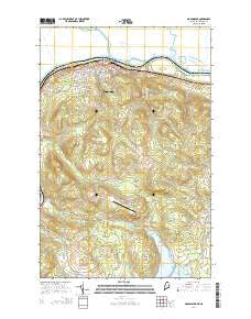 Madawaska Maine Current topographic map, 1:24000 scale, 7.5 X 7.5 Minute, Year 2014