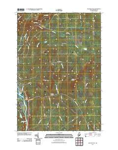 Mahoney Hill Maine Historical topographic map, 1:24000 scale, 7.5 X 7.5 Minute, Year 2011