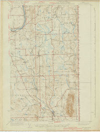 Mars Hill Maine Historical topographic map, 1:62500 scale, 15 X 15 Minute, Year 1940