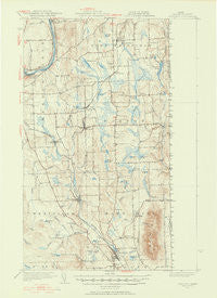 Mars Hill Maine Historical topographic map, 1:62500 scale, 15 X 15 Minute, Year 1951