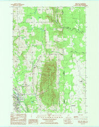 Mars Hill Maine Historical topographic map, 1:24000 scale, 7.5 X 7.5 Minute, Year 1984