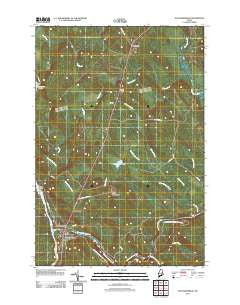 Mattawamkeag Maine Historical topographic map, 1:24000 scale, 7.5 X 7.5 Minute, Year 2011