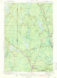 Mattawamkeag Maine Historical topographic map, 1:62500 scale, 15 X 15 Minute, Year 1942