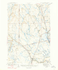 Mattawamkeag Maine Historical topographic map, 1:62500 scale, 15 X 15 Minute, Year 1942