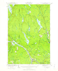 Mattawamkeag Maine Historical topographic map, 1:62500 scale, 15 X 15 Minute, Year 1940