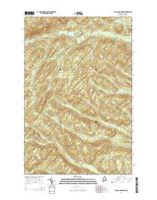 McLean Mountain Maine Current topographic map, 1:24000 scale, 7.5 X 7.5 Minute, Year 2014