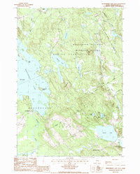 Meddybemps Lake East Maine Historical topographic map, 1:24000 scale, 7.5 X 7.5 Minute, Year 1987