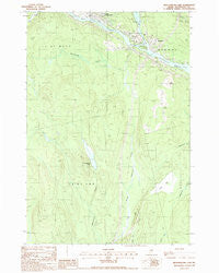 Medunkeunk Lake Maine Historical topographic map, 1:24000 scale, 7.5 X 7.5 Minute, Year 1988