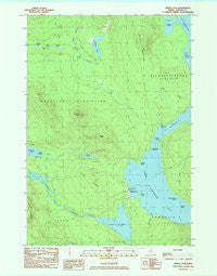 Middle Dam Maine Historical topographic map, 1:24000 scale, 7.5 X 7.5 Minute, Year 1984