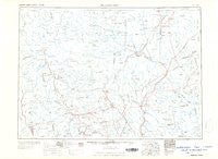 Millinocket Maine Historical topographic map, 1:250000 scale, 1 X 2 Degree, Year 1960