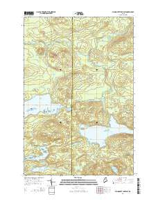 Millinocket Lake East Maine Current topographic map, 1:24000 scale, 7.5 X 7.5 Minute, Year 2014