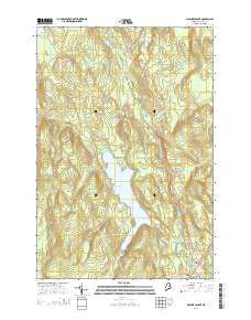 Molunkus Lake Maine Current topographic map, 1:24000 scale, 7.5 X 7.5 Minute, Year 2014