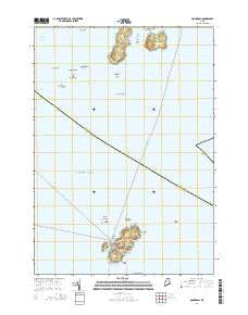 Monhegan Maine Current topographic map, 1:24000 scale, 7.5 X 7.5 Minute, Year 2014
