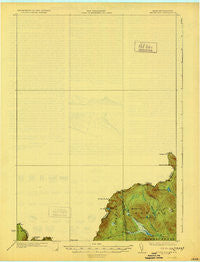 Moose Bog Maine Historical topographic map, 1:62500 scale, 15 X 15 Minute, Year 1931