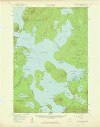 Moosehead Lake Maine Historical topographic map, 1:62500 scale, 15 X 15 Minute, Year 1957