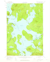 Moosehead Lake Maine Historical topographic map, 1:62500 scale, 15 X 15 Minute, Year 1957