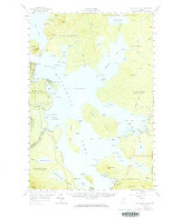 Moosehead Lake Maine Historical topographic map, 1:62500 scale, 15 X 15 Minute, Year 1957