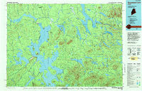 Moosehead Lake Maine Historical topographic map, 1:100000 scale, 30 X 60 Minute, Year 1994