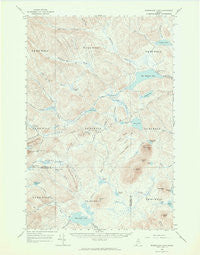Mooseleuk Lake Maine Historical topographic map, 1:62500 scale, 15 X 15 Minute, Year 1963