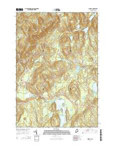 Morrill Maine Current topographic map, 1:24000 scale, 7.5 X 7.5 Minute, Year 2014