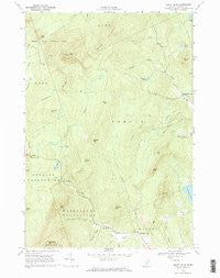 Mount Blue Maine Historical topographic map, 1:24000 scale, 7.5 X 7.5 Minute, Year 1968