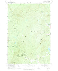 Mount Blue Maine Historical topographic map, 1:24000 scale, 7.5 X 7.5 Minute, Year 1968