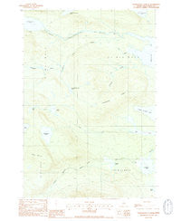 Nahmakanta Stream Maine Historical topographic map, 1:24000 scale, 7.5 X 7.5 Minute, Year 1988