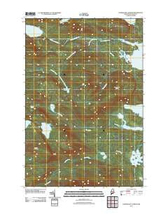 Nahmakanta Stream Maine Historical topographic map, 1:24000 scale, 7.5 X 7.5 Minute, Year 2011