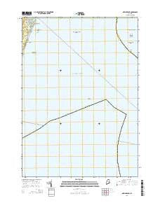 New Harbor Maine Current topographic map, 1:24000 scale, 7.5 X 7.5 Minute, Year 2014