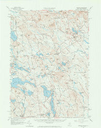 Newfield Maine Historical topographic map, 1:62500 scale, 15 X 15 Minute, Year 1958