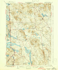 Newfield Maine Historical topographic map, 1:62500 scale, 15 X 15 Minute, Year 1937