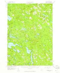 Newfield Maine Historical topographic map, 1:62500 scale, 15 X 15 Minute, Year 1958