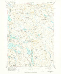 Newfield Maine Historical topographic map, 1:62500 scale, 15 X 15 Minute, Year 1958