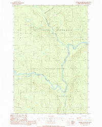 Ninemile Deadwater Maine Historical topographic map, 1:24000 scale, 7.5 X 7.5 Minute, Year 1986