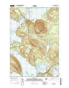 Norcross Maine Current topographic map, 1:24000 scale, 7.5 X 7.5 Minute, Year 2014