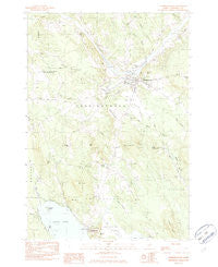Norridgewock Maine Historical topographic map, 1:24000 scale, 7.5 X 7.5 Minute, Year 1982