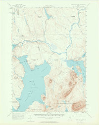 North East Carry Maine Historical topographic map, 1:62500 scale, 15 X 15 Minute, Year 1954