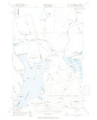 North East Carry Maine Historical topographic map, 1:62500 scale, 15 X 15 Minute, Year 1954