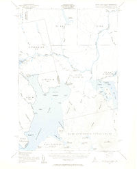 North East Carry Maine Historical topographic map, 1:62500 scale, 15 X 15 Minute, Year 1954