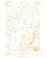 North East Carry Maine Historical topographic map, 1:62500 scale, 15 X 15 Minute, Year 1954